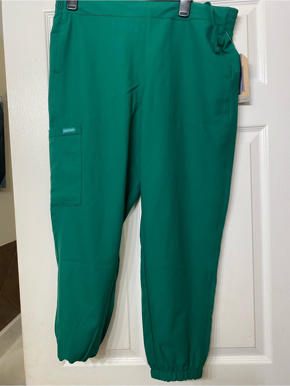 Cherokee Ladies Hunter Green Scrub Pants
